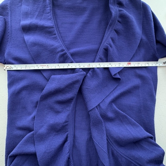 Elie Tahari Merino Wool Cardigan - Picture 6 of 9